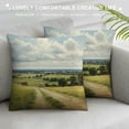 thumbnail image 3 of Creowell Rural Landscape Pillow Covers for Couch Sofa Indoor Outdoor Square Pillowcase 1PC 22x22in, 3 of 5