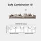 thumbnail image 1 of Italian Designer Light Luxury Genuine Leather Corner Combination New Arrival Minimalist Large Villa High-end Custom Sofa Set My Lux Decor Round, 1 of 12