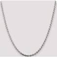 thumbnail image 5 of Sterling Silver 3mm Diamond-Cut Rope Chain (20 X 3) Made In Italy qdc070-20, 5 of 5
