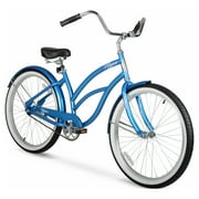 Hyper Bicycles 26 Womens Beach Cruiser, Adult Ages 13+, Metallic Blue