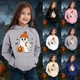 thumbnail image 2 of LRen Christmas Halloween Hoodie for Kids Girls Halloween Printed Hooded Sweatshirts Oversized Long Sleeve Hoodie Sweatshirt with Pocket Y2K Fall Winter Back to school, Halloween Tops, 2 of 5