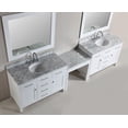 thumbnail image 4 of Design Element Two London 48" Single Sink Bathroom Vanity Set in White with Make-up Table Set, 4 of 5