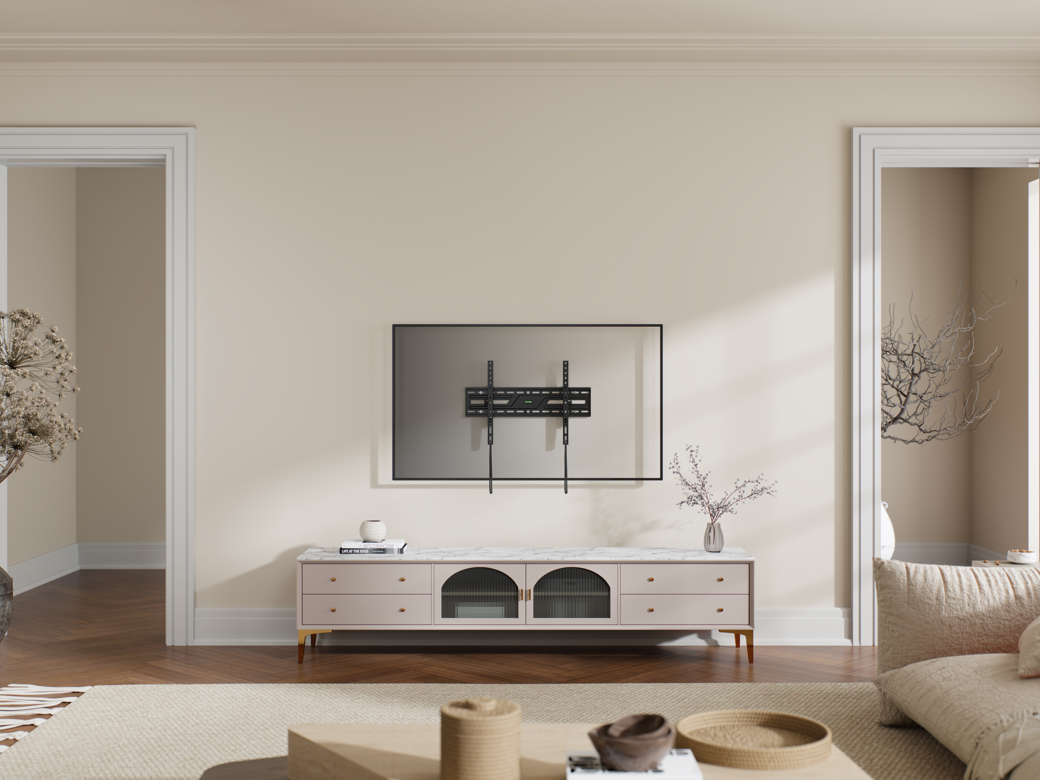 Large-Screen Medium Tilt TV Wall Mount Fit Screen Size: 37"-86"