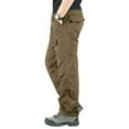 thumbnail image 2 of TAIAOJING Mens Sweatpants Fashion Casual Multi Pocket Zipper Buckle Male Cargo Pants Outdoor Pants Tooling Pants, 2 of 9