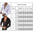 thumbnail image 2 of Tops deportivos informales de manga larga con cremallera y capucha para hombre, 2 of 2