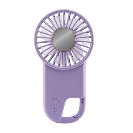 

Handheld Fan Rechargeable with 3 Speed Adjustable Low Noise Cools Hand Helds Fan-Personals Mini Fan with Carabiner for Outdoor Travelling Indoor Office Home
