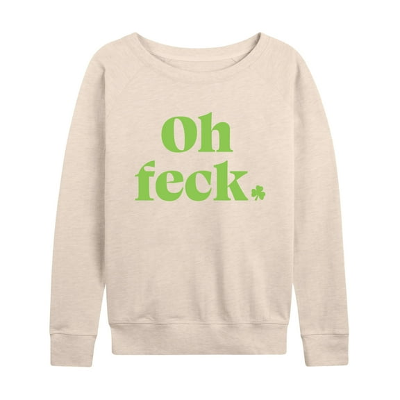 Instant Message - Oh Feck - Women's Lightweight French Terry Long Sleeve Shirt