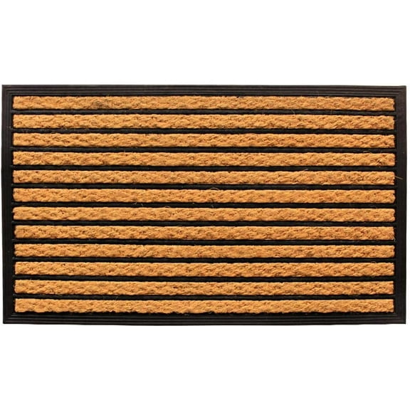 Masterstroke Front Door Mat, Stylish Low-Profile Doormat for Indoor/Outdoor Entrance, Welcome Mat, 23 x 16 Inches