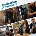 thumbnail image 6 of 64oz Insulated Water Bottle with Straw & Spout Lids, Stainless Steel Half Gallon Jug with Paracord Handle, Leakproof, BPA-Free, 6 of 9