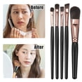 thumbnail image 6 of 1 Set Travel Makeup Brush Set Eyeshadow Brush Contour Concealer Blusher Brush Faux Fiber Black, 6 of 6
