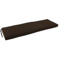 thumbnail image 1 of Blazing Needles Twill Bench Cushion, 60" x 19", Chocolate, 1 of 6