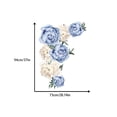 thumbnail image 4 of Adhesivo de pared Toystoory ciruelo flor peonía papel tapiz sala de estar dormitorio Azul FX-C16D, 4 of 6