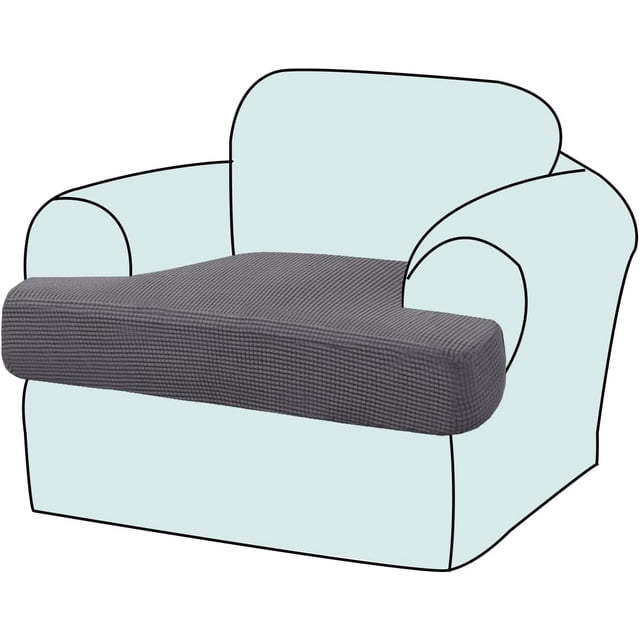 Housse de Coussin Extensible pour Canapé 1 Pce (1 Ivoire)