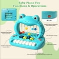 thumbnail image 6 of OATHX Baby Piano Toy Keyboard with Songs Sounds Lights Keyboard Toys Frog Musical Instrument for Toddlers Infant Preschoolers, 6 of 9