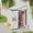 White, variant on 8 X 4 Ft Outdoor Metal Storage Shed, Galvanized Steel Lean to Shed with Lockable Door, Tool Storage Shed, Outdoor Door Storage Cabinet for Patio, Garage, Poolside, Bikes, and Garden (Gray)