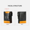 thumbnail image 7 of TAZAG genuine leather wallet men's short wallet multi-function leather cowhide wallet RFID anti-theft brushing multi-card cash clip, 7 of 7