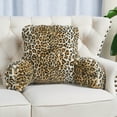 thumbnail image 6 of Home Soft Things DO-IT-YOURSELF Leopard Faux Fur Bedrest Pillow, Medium Size 20" x 18" x 17", 6 of 7