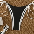 thumbnail image 4 of Warop Women's High-Waisted Drawstring Adjustable Push-Up Bikini Set, Two-Piece Swimsuit for Beach and Vacation, 4 of 6