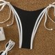 thumbnail image 5 of Trajes de baño para mujer, bikinis de cintura alta con cordón ajustable, traje de baño fruncido, conjunto dividido, trajes de baño para mujer, trajes de baño para mujer, traje de baño para mujer, traj, 5 of 7