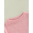 thumbnail image 5 of Gureui Toddler Infant Baby Boys Girls Casual Short Sleeve Sweater Fashion Solid Color Round Neck Pullover Knitwear, 5 of 9