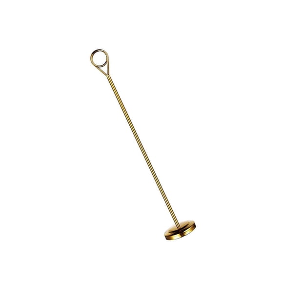Stainless Table Number Holder Sign Table Steel Solid Base Decor Place Card Holder Photo Stand for Hotel Golden 30cm