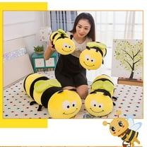 Gifts for Kids! Fwttom Cute Bee Stuffed Animals & Plushies - Soft Stuffed Animal Toddler Toys, Bumble Bee Pillow Toys for Kids, Holiday Gifts & Home Decor, L Size