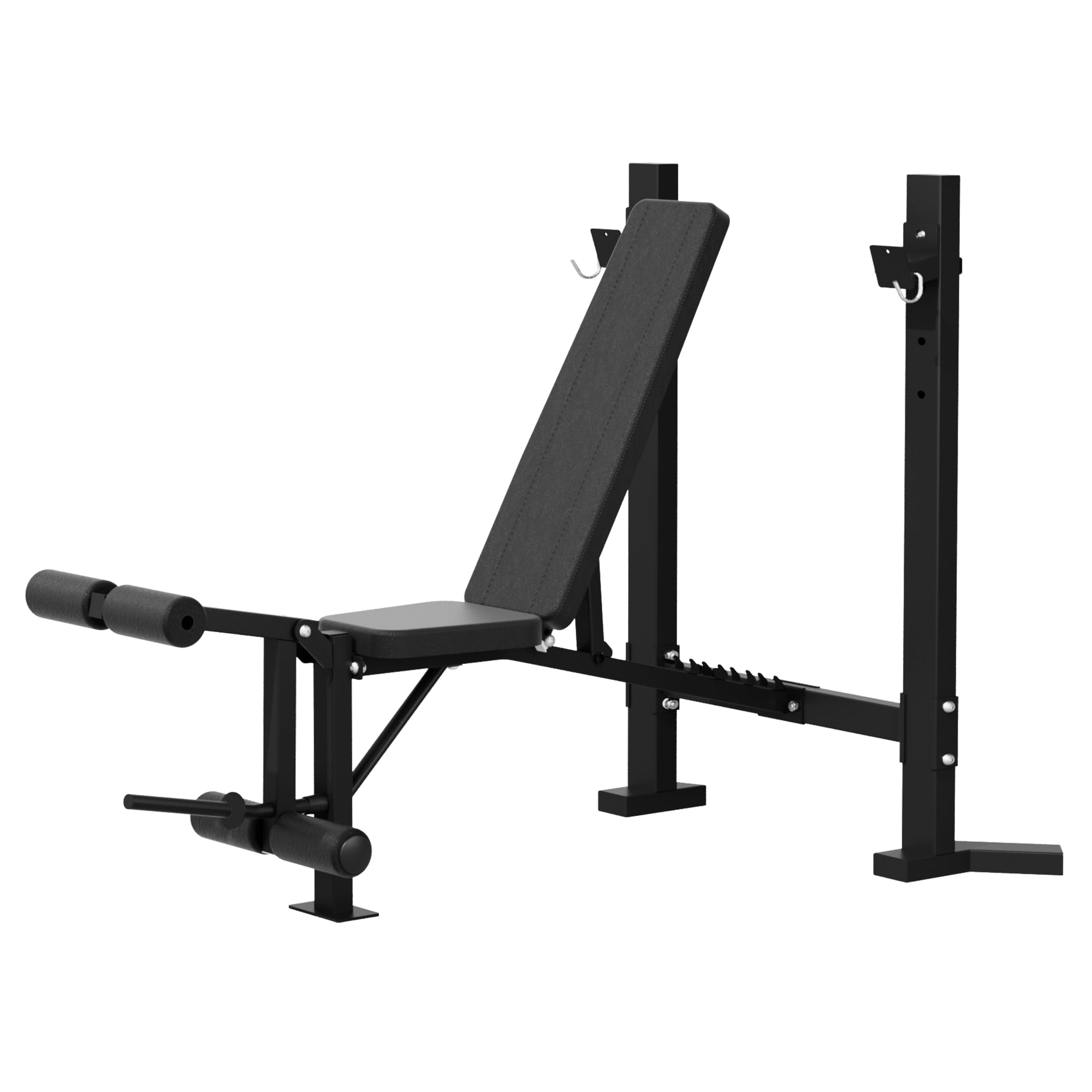 CAP Strength Adjustable Weight Bench, Rack & Leg Extension, 90 lb