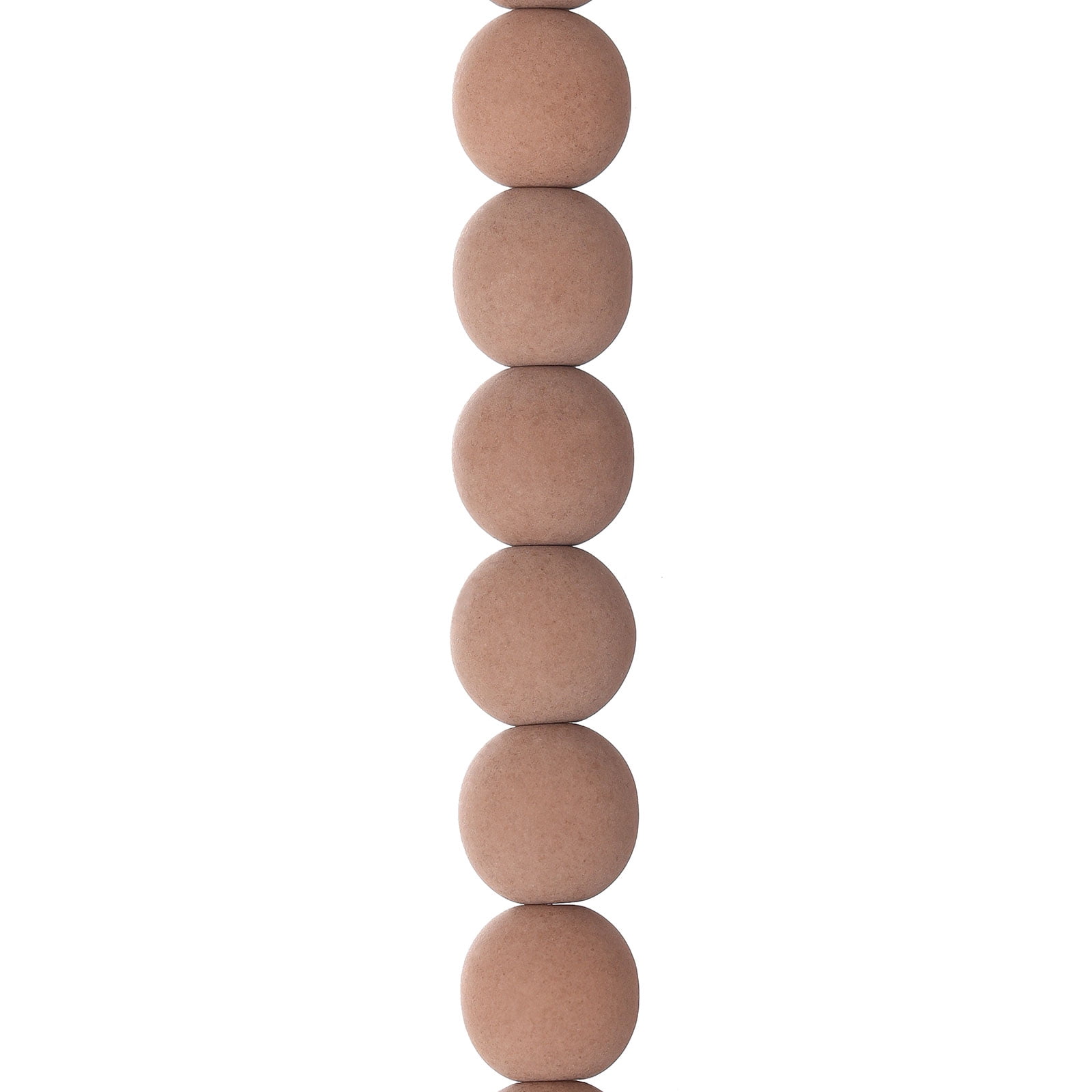 69pcs John Bead 8mm Czech Glass White Alabaster Velvet Cocoa Round Bead Strands for DIY Jewelry Making Crafts