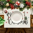 thumbnail image 4 of Konghyp Christmas Meal Mat, Linen Placemats, Waterproof Insulation Mats, Non-Slip Table Decor, Kitchen and Dining Room Accessories, Durable Double-Sided Decoration, 4 of 6