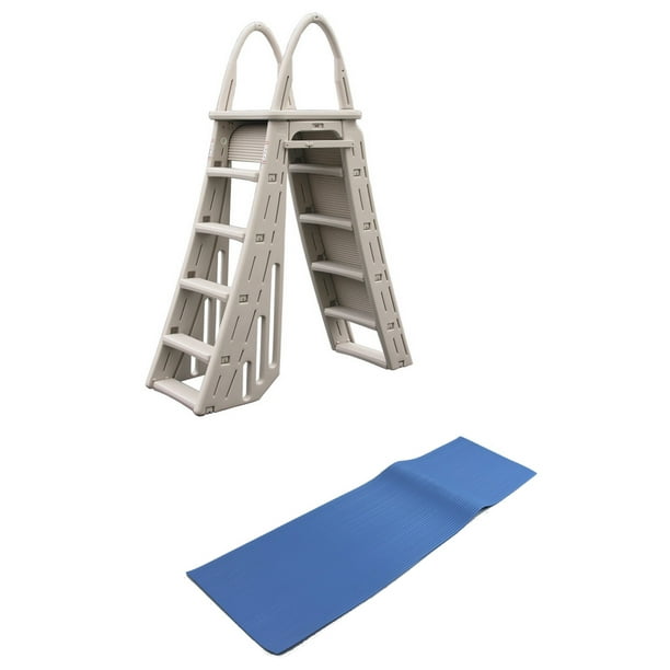 Confer HeavyDuty AFrame Above Ground Pool Ladder And Protective