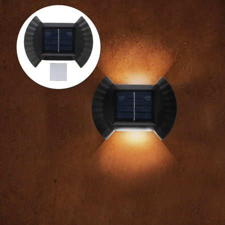 Niceauty Assorted Color Waterproof Garden Wall Lamp Solar Energy Outdoor Light for Garden Terrace 1 Pack