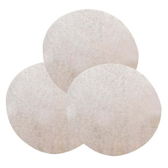 OUNONA White Cellucotton Oil Absorbing Paper for Home Use Round Food Filter Papers 12pcs