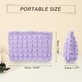 thumbnail image 5 of Unique Bargains Bubble Cloud Cosmetic Bag Zipper Checkered Makeup Bags Lipsticks Purple, 5 of 7