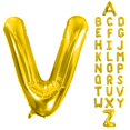 thumbnail image 1 of Globo de fiesta AOAOParty V de papel aluminio dorado de 102 cm, 1 of 6