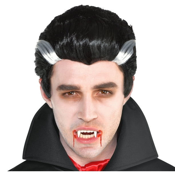 Dracula Halloween Wig for Men, One Size, by Amscan