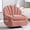 Pink, variant on Wide Modern Style Accent Swivel And Rocker Recliner Chair
