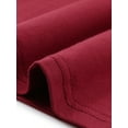thumbnail image 5 of INSPIRE CHIC Long Sleeve Tops for Women's Fall Winter Pleated Round Neck Fitted Basic Tee Tops S Burgundy, 5 of 6