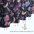 thumbnail image 6 of Pioneer Flower Floral Print Pattern Shower Curtain 72"x84" ,Bathroom Decorative Shower Curtains Set with 12 Hooks,Modern Waterproof Washable Shower Curtain, 6 of 6