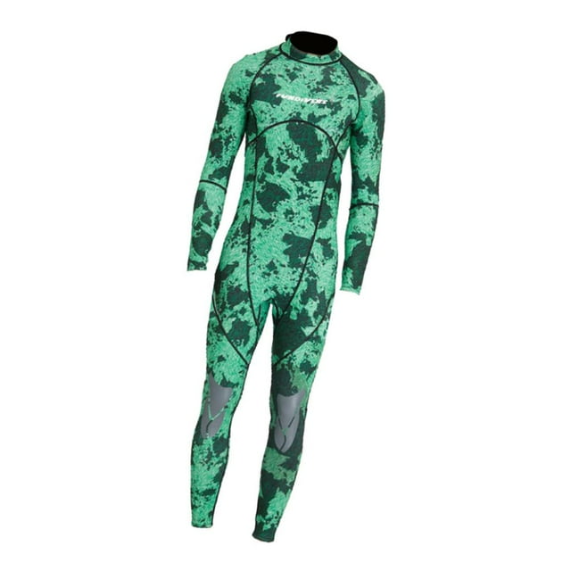 Traje de neopreno de buceo para hombres shamjiam neopreno de 3 mm de manga larga pieza Rodillera verde