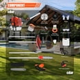 thumbnail image 3 of Floseru Powerful Gas String Trimmer,Full Functioning Guard Accessories Hedge Trimmer String Trimmers Lawn Mower 52CC Petrol Hedge Trimmer Chainsaw Brush Cutter, 3 of 10