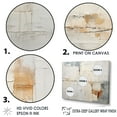 thumbnail image 3 of Designart "Minimalistic Horizon With Beige And Gold Waves V" Coastal Minimalism Wall Art Living Room, 3 of 7