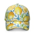 thumbnail image 2 of Dad Hat Lemon Fresh Yellow Fruit Summer Adjustable Baseball Cap with Cute Retro Vintage Floral Pattern for Lemon Lover, 2 of 8