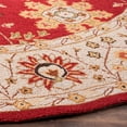 thumbnail image 3 of Safavieh Easy Care Alban Oriental Area Rug, Red/Ivory, 6' x 6' Round, 3 of 8