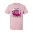 thumbnail image 2 of Wild Bobby Tougher Than Cancer Football Paint Splatters Breast Cancer Awareness Men Tee, Light Pink, X-Large, 2 of 6