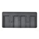 thumbnail image 3 of Black Battery Base Quick Release Button ABS Plastic Material 4 Slots Design Camera Battery Base for Converting Np-f550/f750/f970 Battery to V-mount Battery ANGGREK Otros, 3 of 8