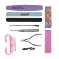 thumbnail image 1 of Ensemble d'outils professionnels pour manucure et pédicure, 10 pièces, pour poncer les ongles, éponges, limes, tampons et vernis, 1 of 4