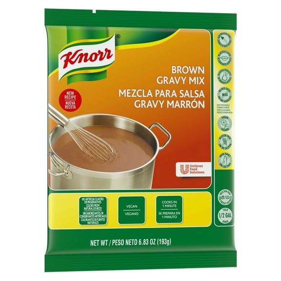 (Price/Case)Knorr Brown Gravy Mix 6.83 Ounce Pack - 6 Per Case