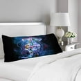 thumbnail image 2 of ABPHOTO Watercolor Jellyfish Black Body Pillow Covers Case Protector 20x60 inch, 2 of 2