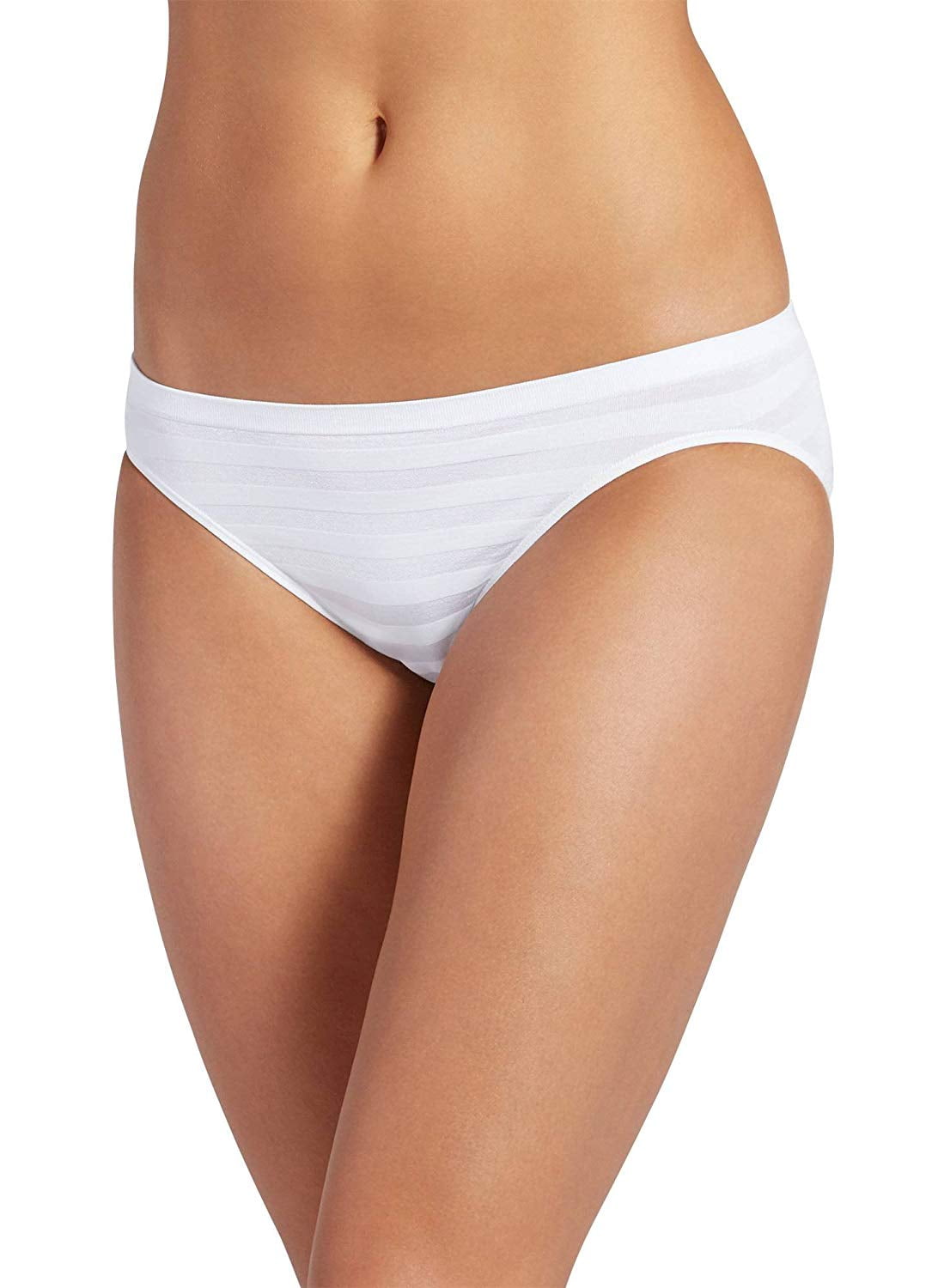 JOCKEY Jockey Women's Underwear Matte & Shine Seamfree Bikini, White