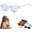 set3, variant on 6 - Pack Vintage Rectangle Frame Sunglasses for Men & Women with Uv406 Protection, Stylish Sunglasses with UV Protection
